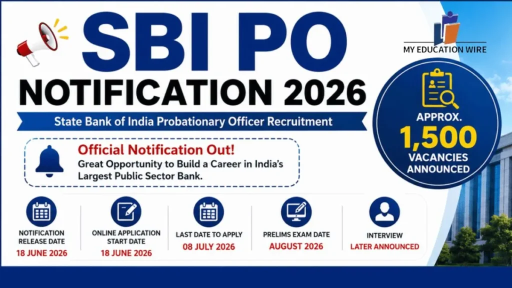 SBI PO 2026 Notification