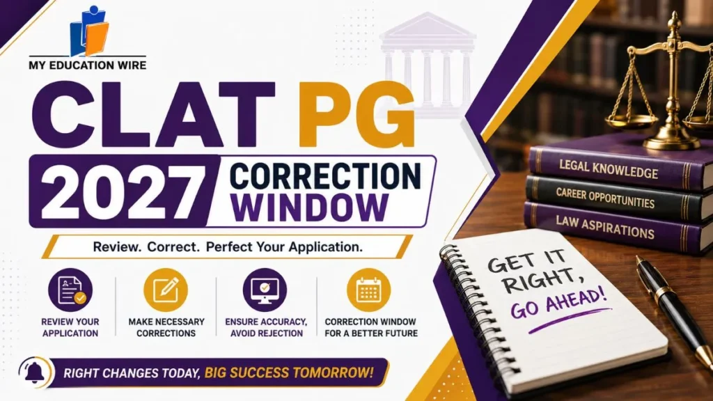 CLAT PG 2027 Correction Window