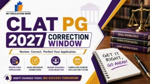 CLAT PG 2027 Correction Window