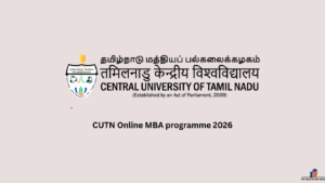 CUTN Online MBA programme 2026