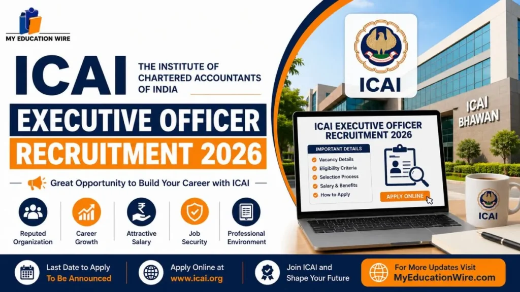 ICAI Executive Officer Recruitment 2026