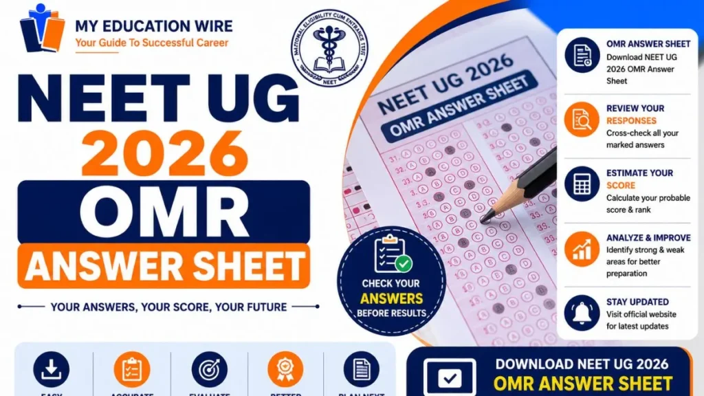 NEET UG 2026 OMR Answer Sheet