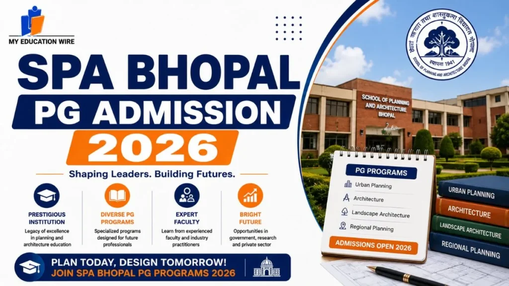 SPA Bhopal PG Admission 2026