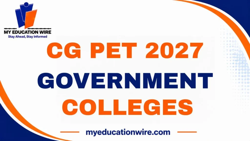 CG PET 2027 Government College