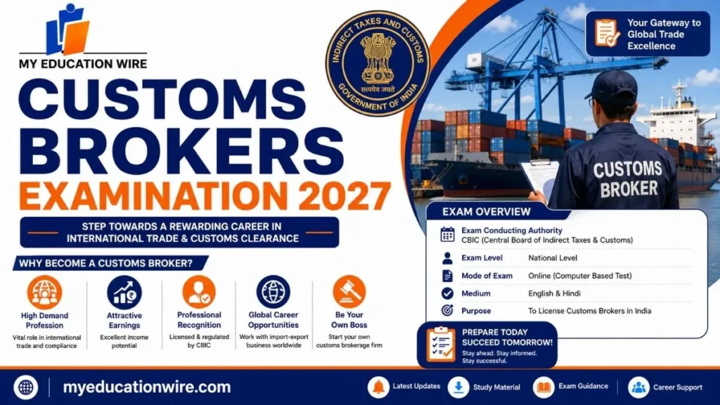 Customs Brokers Examination 2027