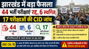 Jharkhand Recruitment Exams Cancelled: 44 भर्ती परीक्षाएं रद्द