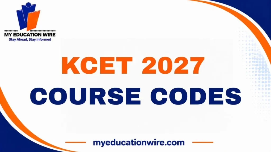 KCET 2027 Course Codes