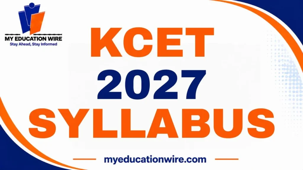 KCET 2027 Syllabus