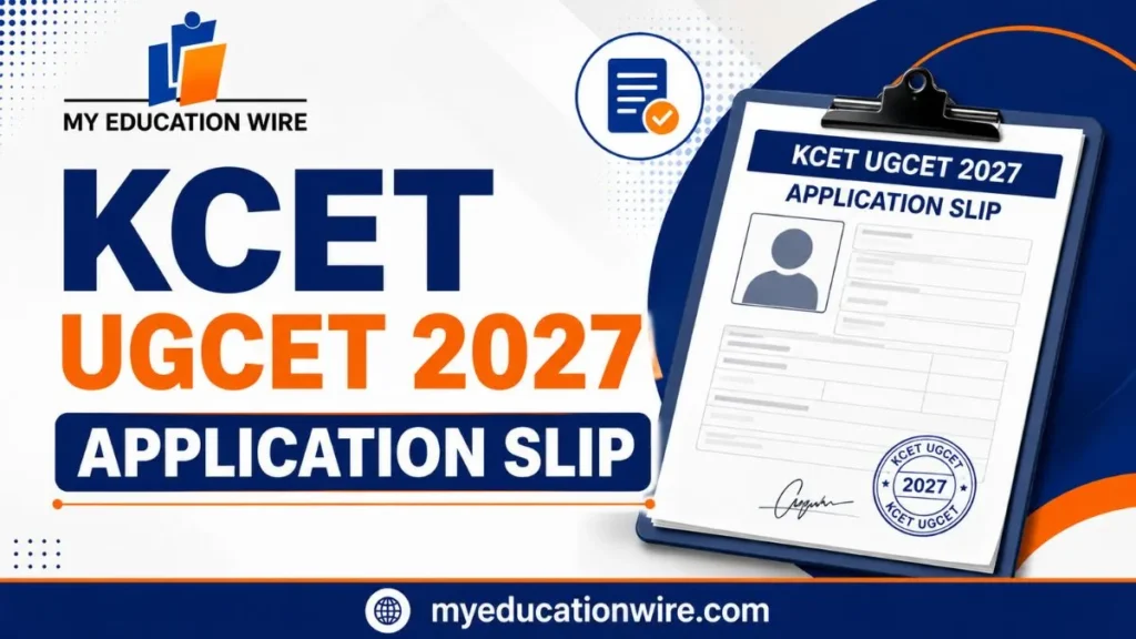 KCET UGCET 2027 Application Slip