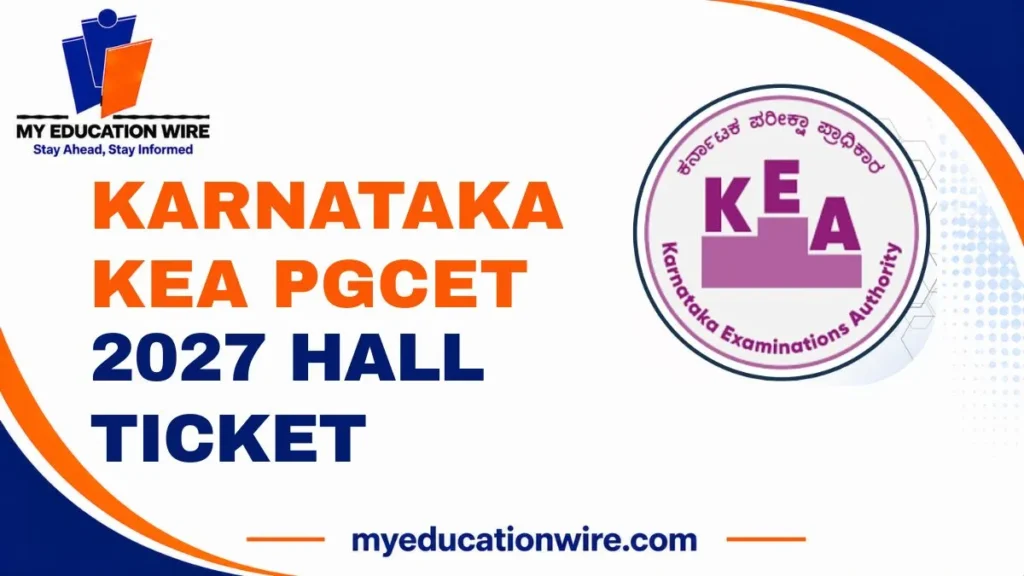 Karnataka KEA PGCET 2027 Hall Ticket