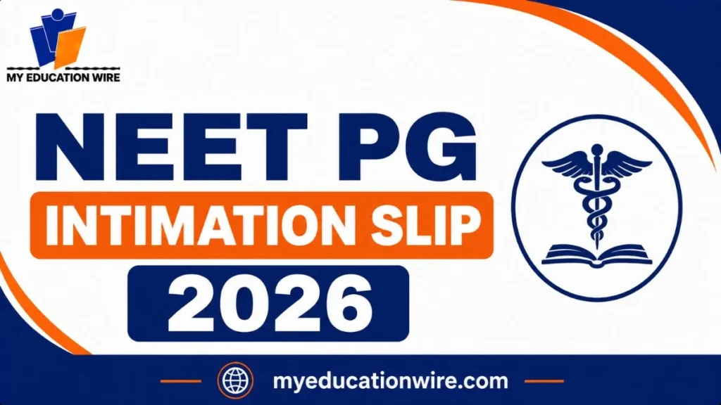 NEET PG Intimation Slip 2026