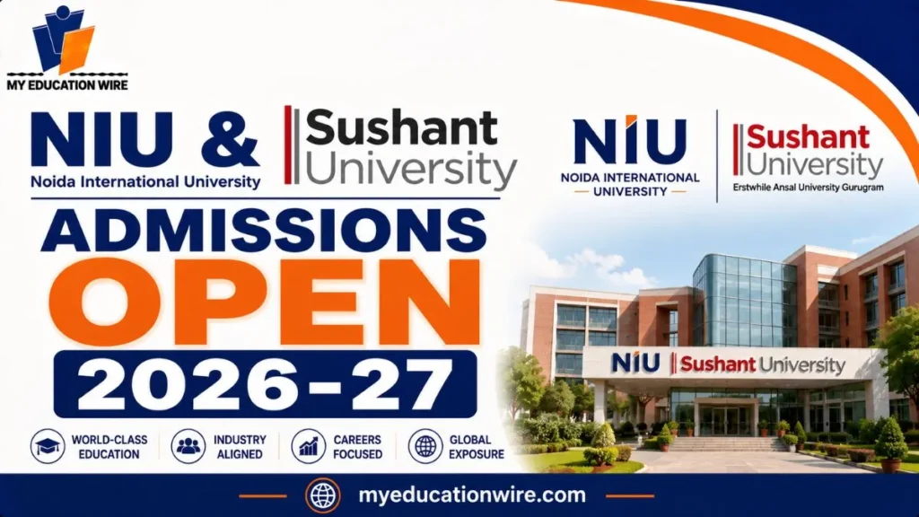 NIU & Sushant University Admissions 2026-27