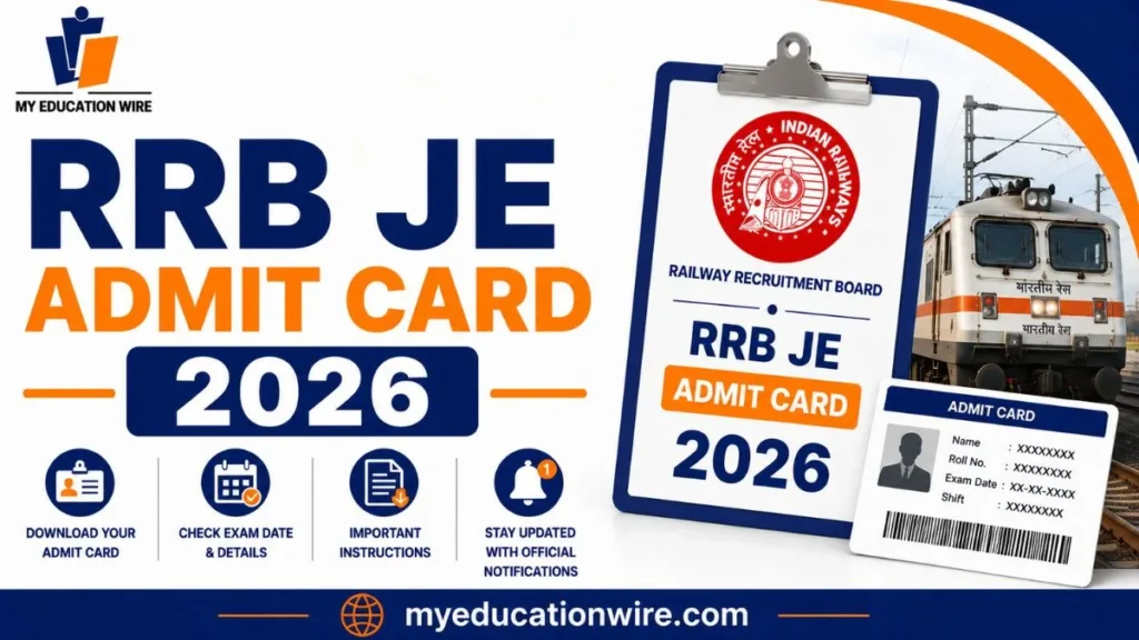 RRB JE Admit Card 2026