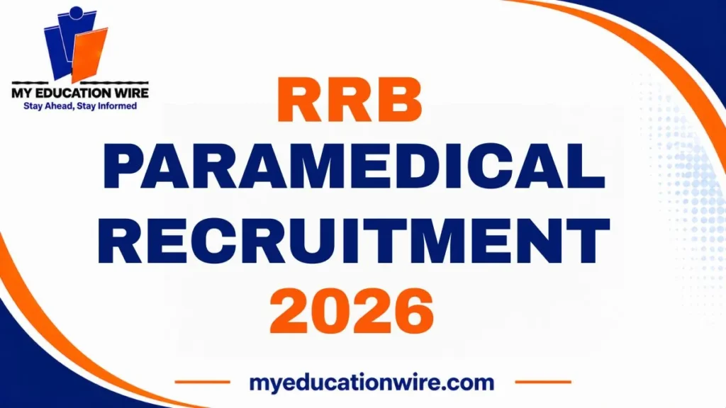 RRB Paramedical Recruitment 2026