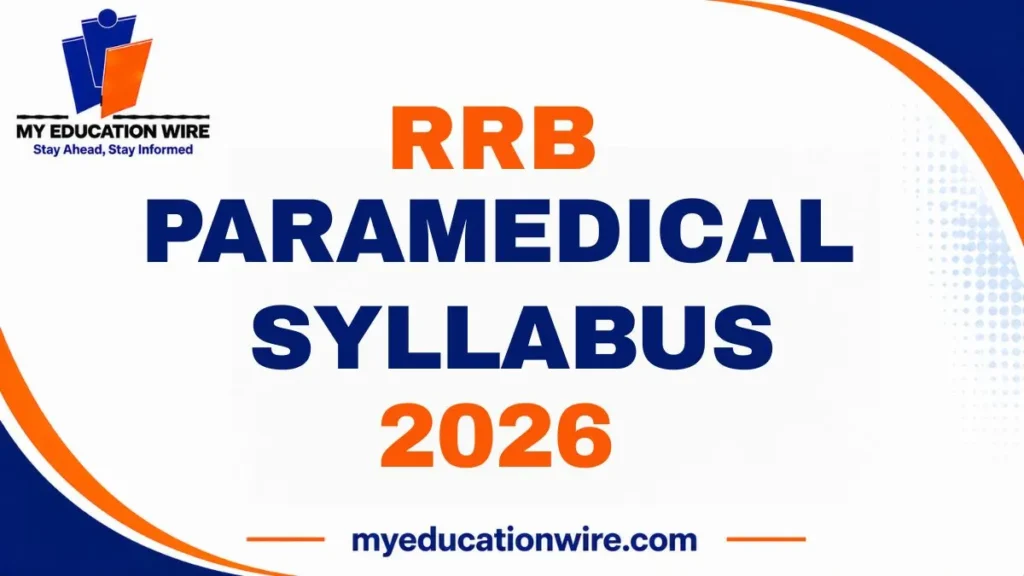 RRB Paramedical Syllabus 2026