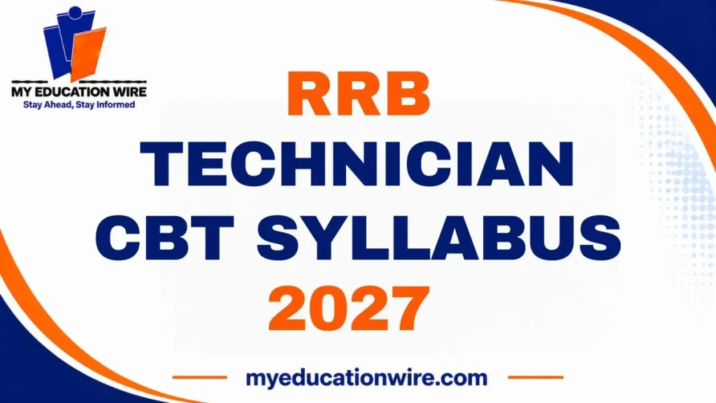 RRB Technician CBT Syllabus 2027