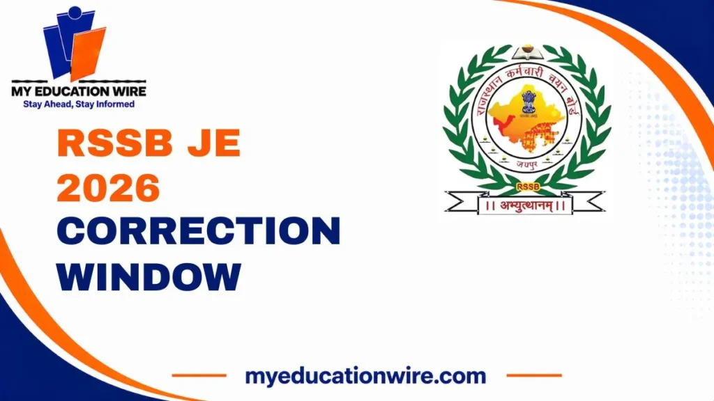 RSSB JE 2026 Correction Window