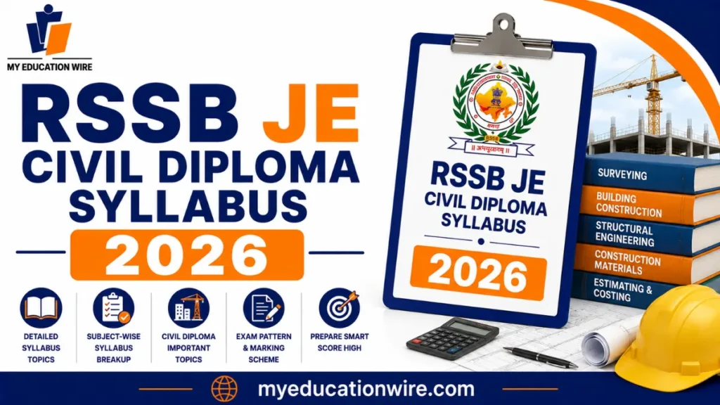 RSSB JE Civil Diploma Syllabus 2026