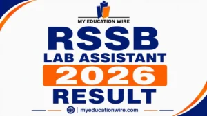 RSSB Lab Assistant Result 2026