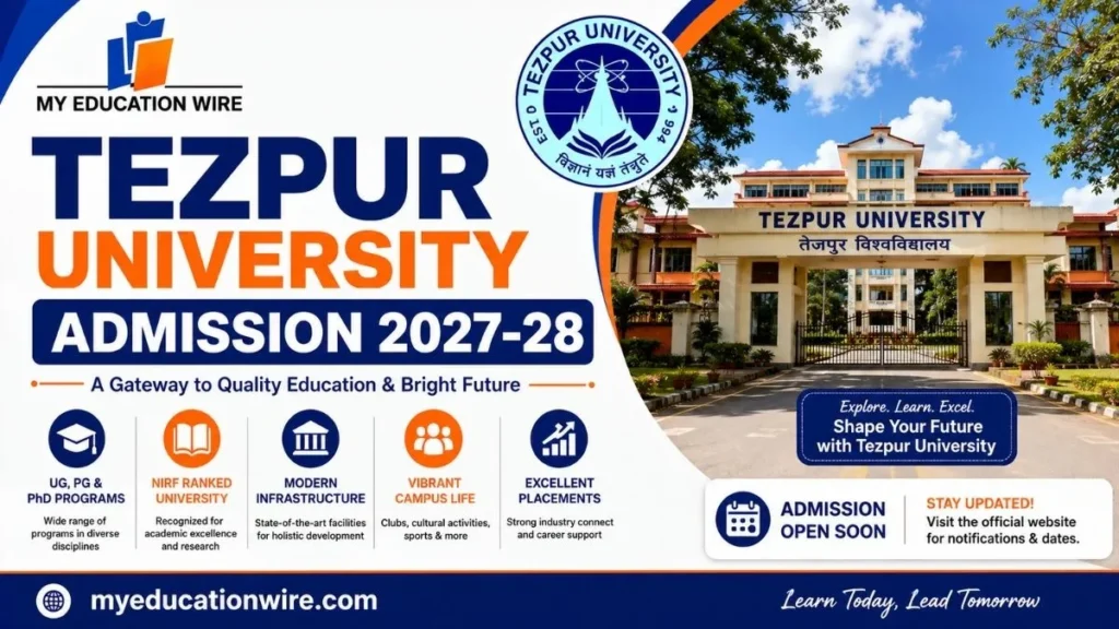 Tezpur University Admission 2027-28