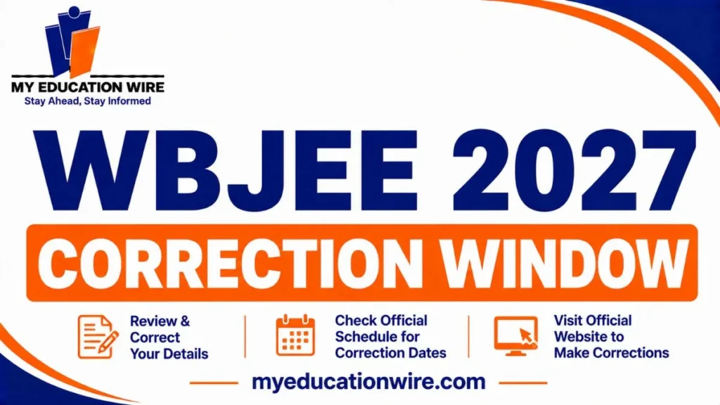 WBJEE 2027 Correction Window