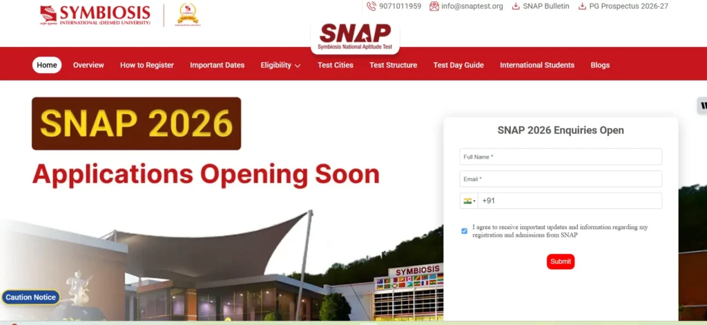snap 2026 website