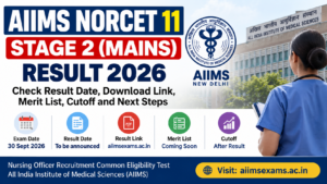 AIIMS NORCET 11 Stage 2 Result 2026