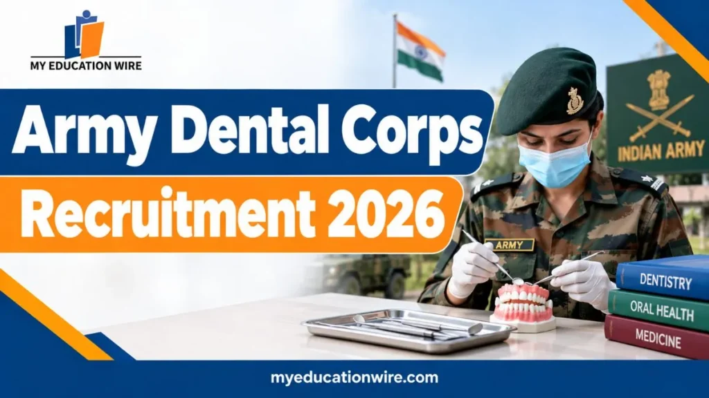 Army Dental Corps Recruitment 2026