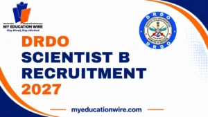 DRDO Scientist B Recruitment 2027