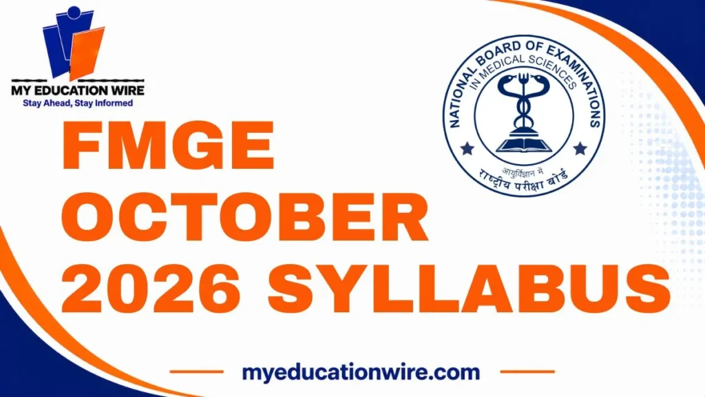 FMGE October 2026 Syllabus
