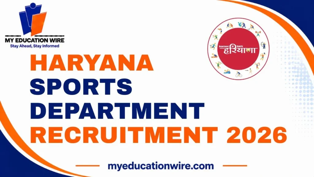 Haryana Sports Department Recruitment 2026