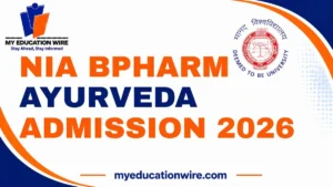 NIA BPharm Ayurveda Admission 2026