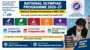 National Olympiad Programme 2026-27