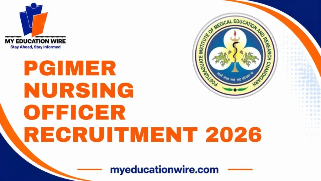 PGIMER Nursing Officer Recruitment 2026