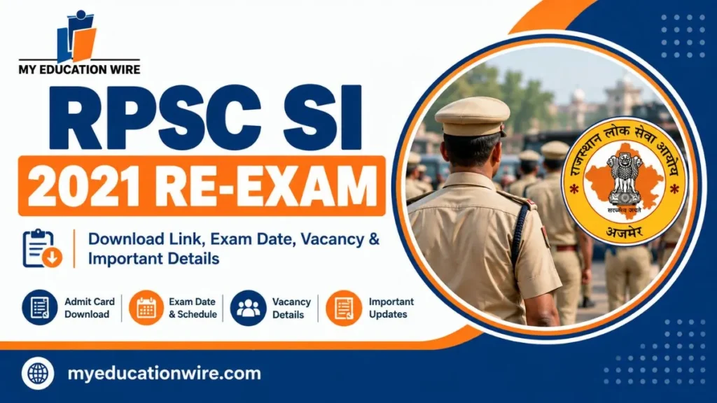 RPSC SI 2021 Re-Exam