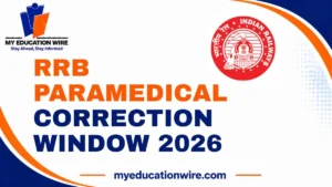 RRB Paramedical Correction Window 2026