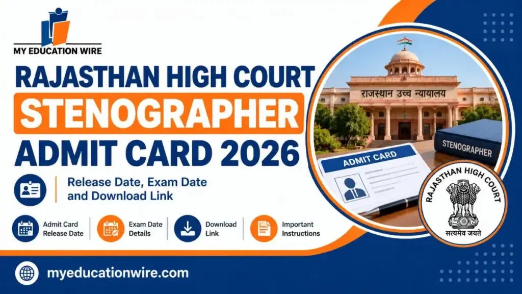 Rajasthan High Court Stenographer Admit Card 2026