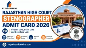 Rajasthan High Court Stenographer Admit Card 2026